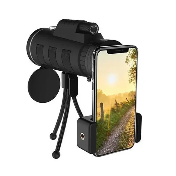 10x-Zoom-Monocular-Telescope-Scope-For-Smartphone-Camera-Camping-Hiking-Fishing-With-Compass-Mobile-Phone-Clip image