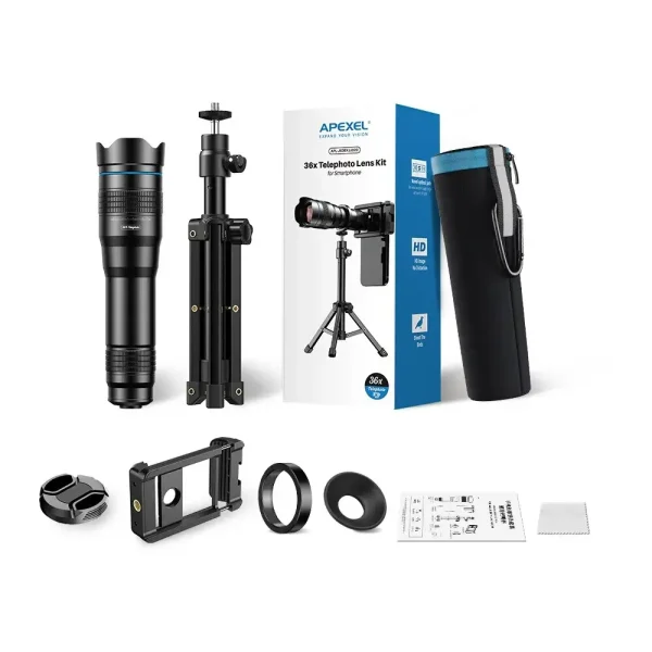APEXEL-HD-36X-Monocular-Zoom-Telephoto-Lens-With-Stretchable-Tripod-For-Smartphones-For-Mountain-Climbing-Shoot-5-APEXEL-HD-36X-Monocular image