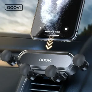 Gravity-Car-Holder-For-Phone-in-Car-Mount-Mobile-Phone-Holder-GPS-Stand-Air-Vent-Clip-Transparent image