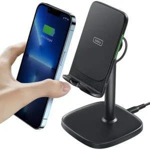 INIU-15W-Wireless-Charger-Phone-Stand-Adjustable-Mobile-Desk-Holder-With-Adaptive-LED-For-iPhone-14-1-Transparent image