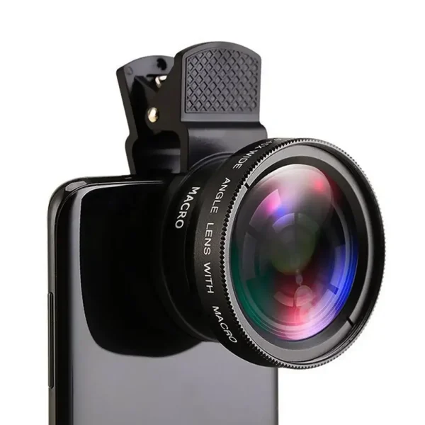 Universal-Clip-37mm-Mobile-Phone-Lens-Professional-0-4X-49UV-Super-Wide-Angle-Macro-Two-In-1-Universal-Clip image